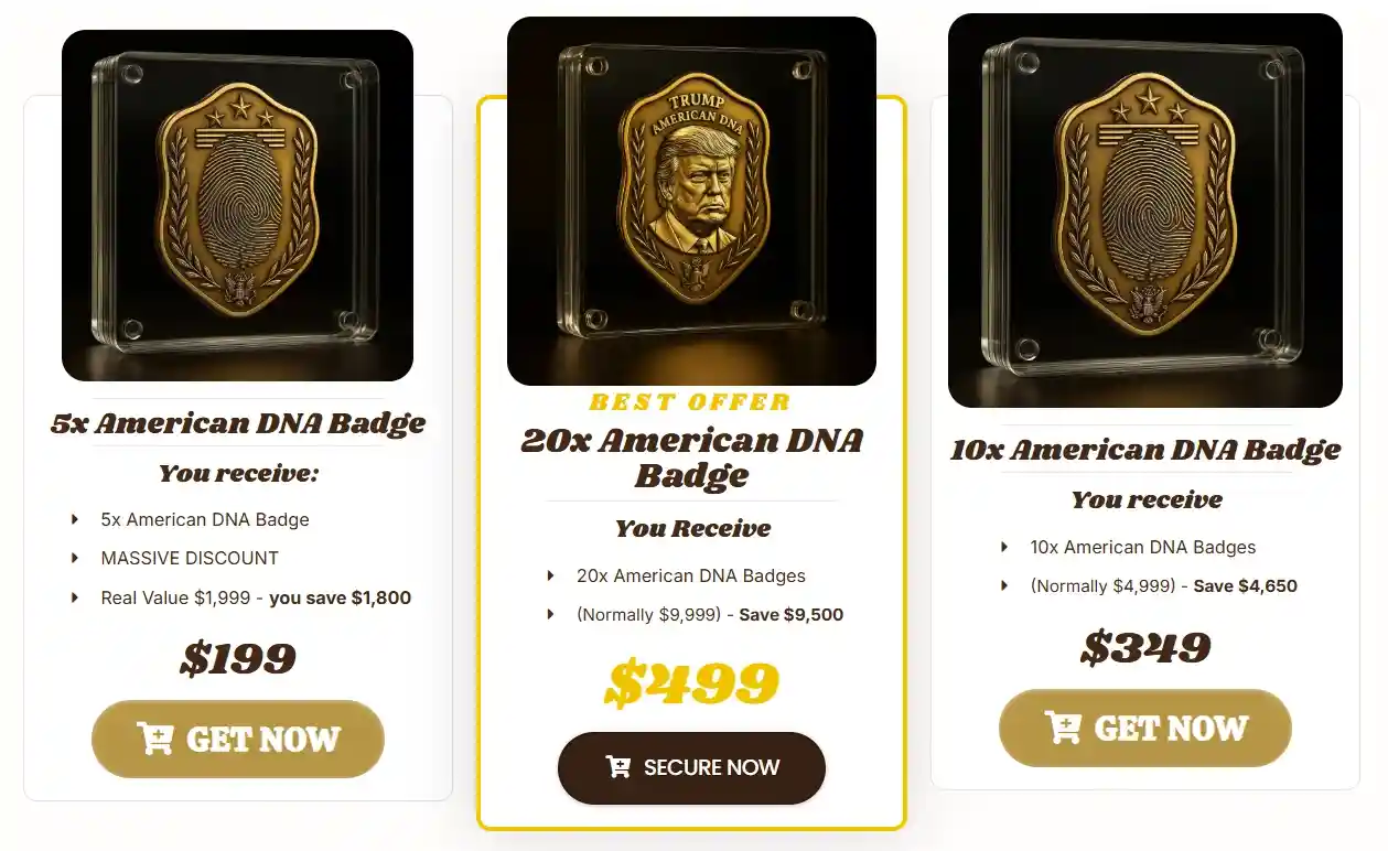 Trump American DNA Badge Trump American DNA Badge price